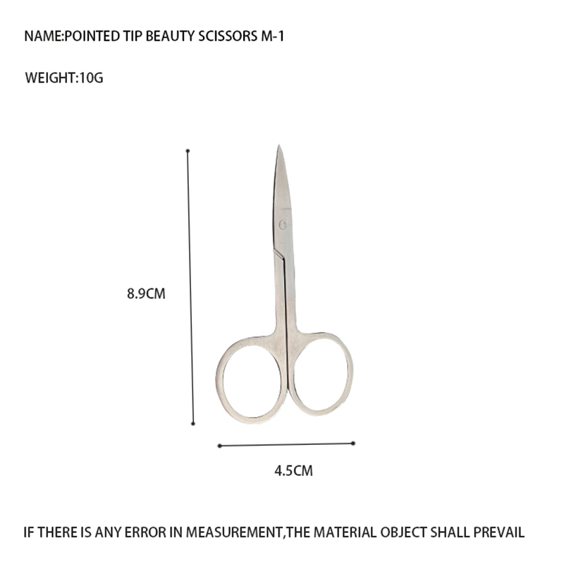 Skjønnhetssaks spiss spiss M-1/rundt hode M-2